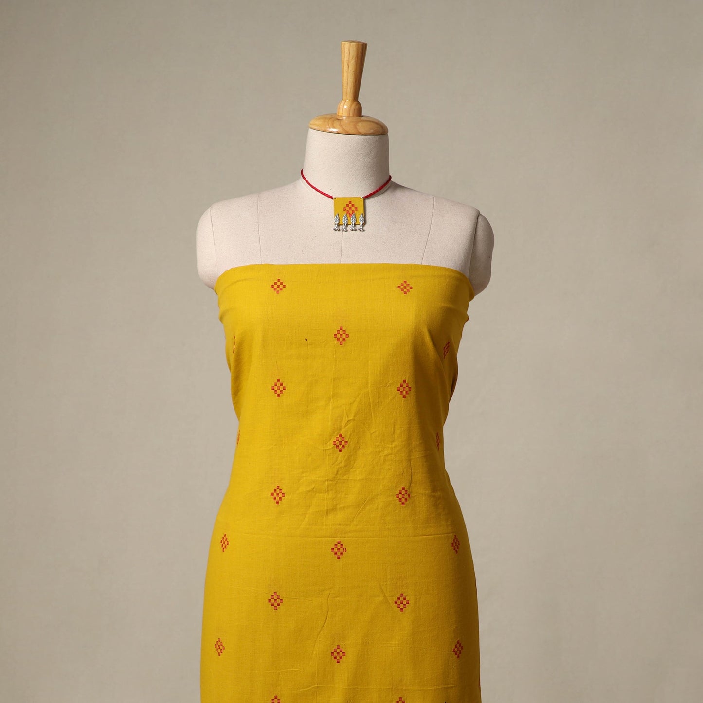 Jacquard cotton 2pc unstitched dress material