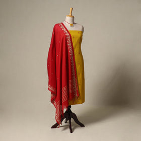 Jacquard cotton 2pc unstitched dress material