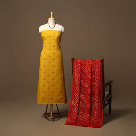 Jacquard cotton 2pc unstitched dress material