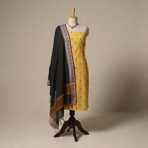 Jacquard cotton 2pc unstitched dress material