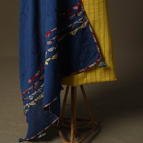 Jacquard cotton 2pc unstitched dress material kurta set 20