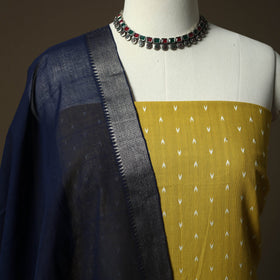 Jacquard cotton 2pc unstitched dress material kurta set 48