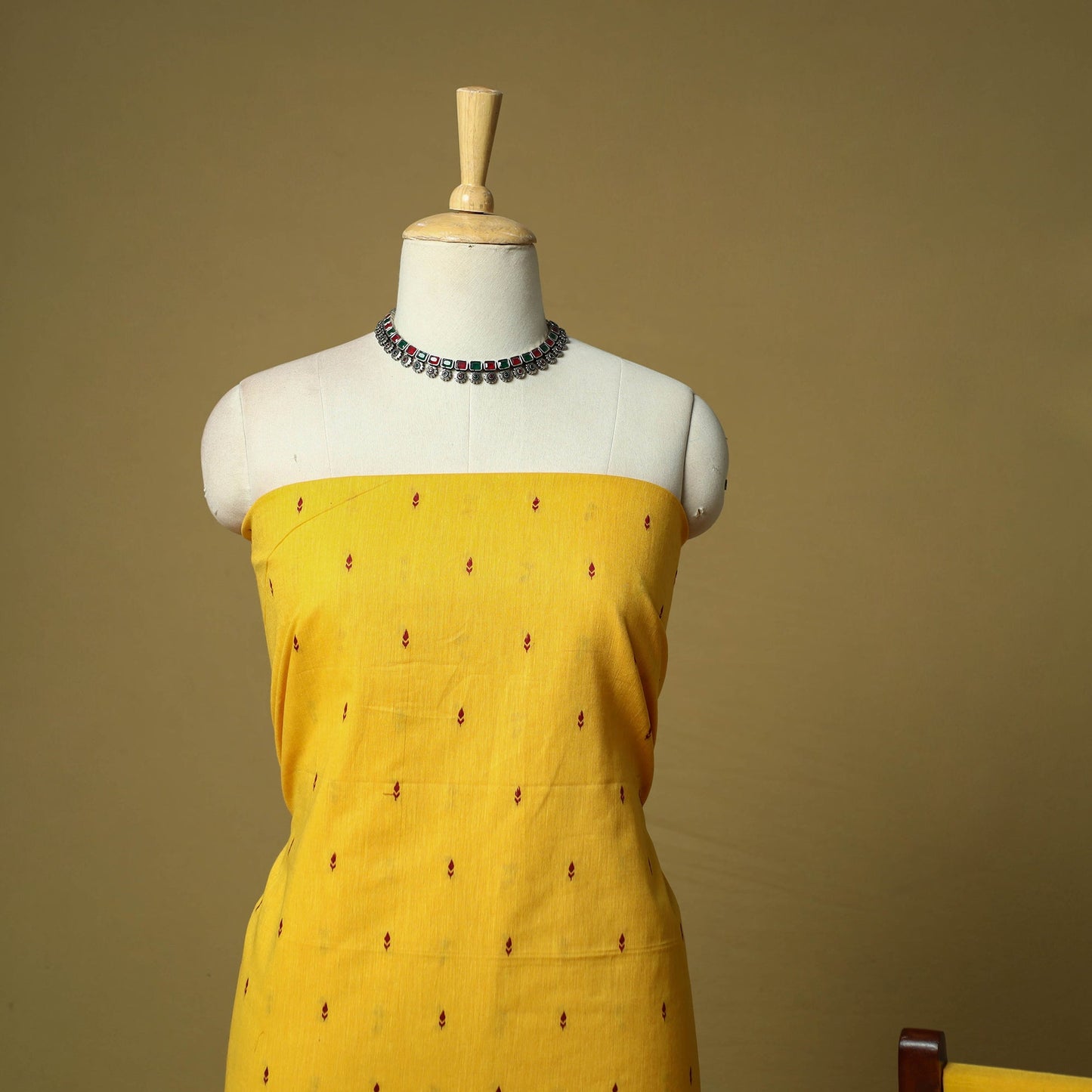 Jacquard cotton 3pc unstitched dress material 26