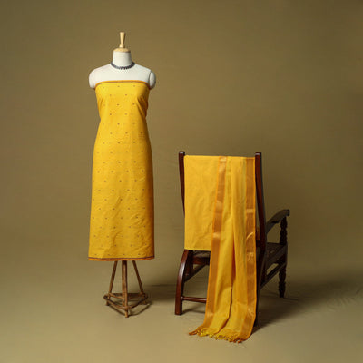 Jacquard cotton 3pc unstitched dress material 29