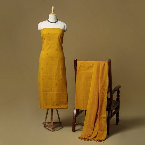 Jacquard cotton 3pc unstitched dress material 90