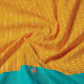 Yellow - jacquard cotton blouse piece 02 - handcrafted
