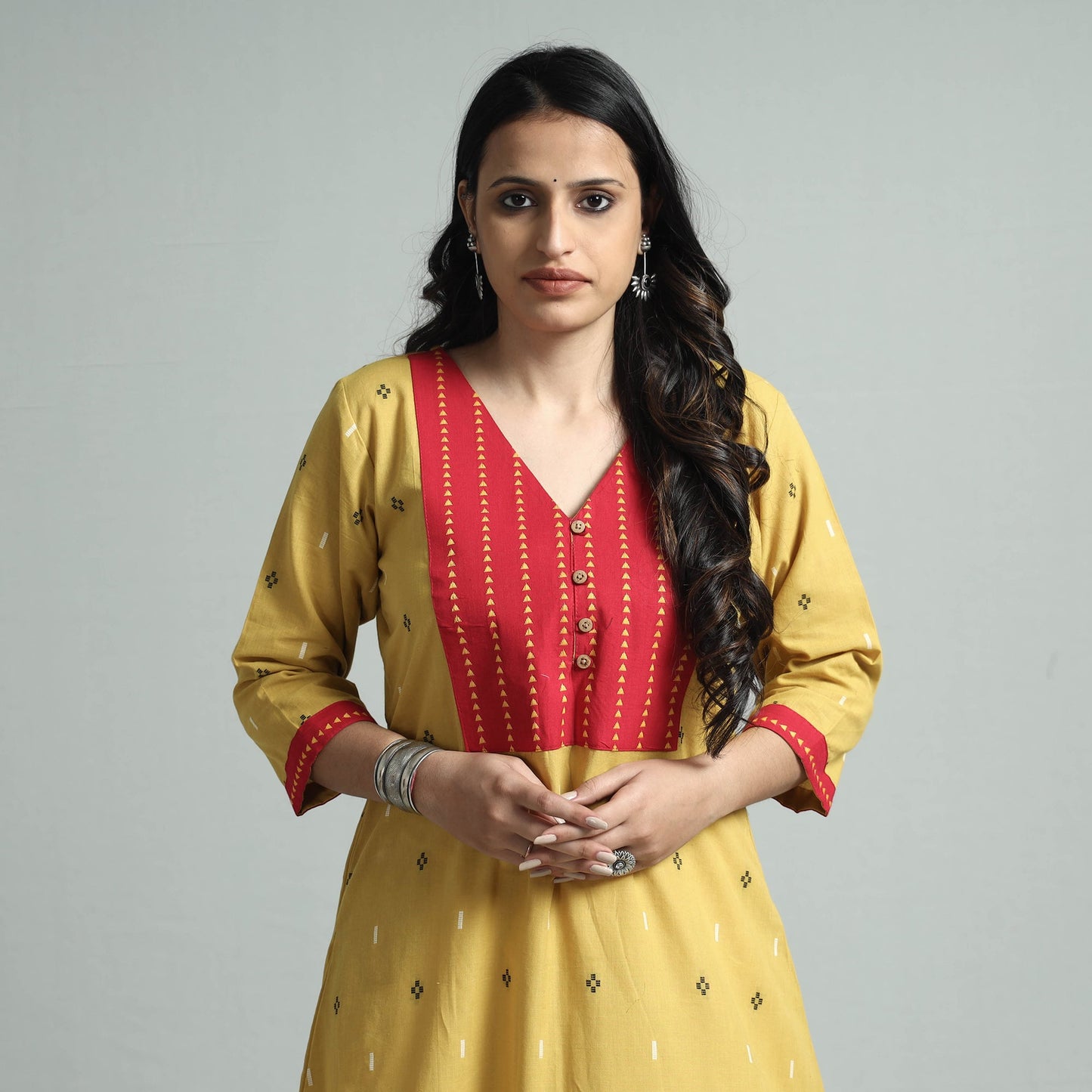 Jacquard kurta 