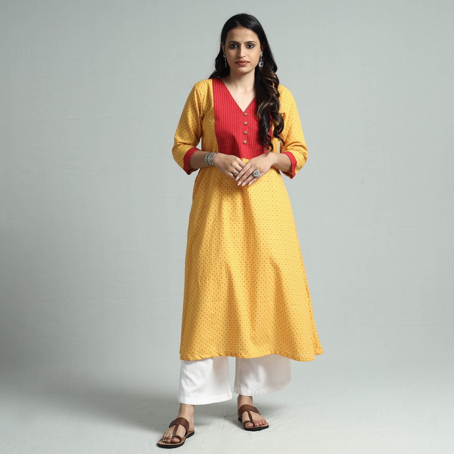 jacquard kurta