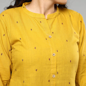 Buy Jacquard Cotton A-Line Kurta for Women