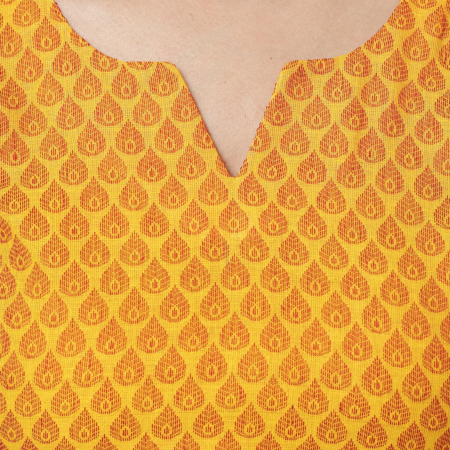 Jacquard Cotton Long Kurta for Women