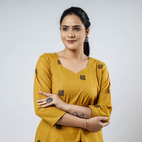  Jacquard Cotton Long Kurta for Women