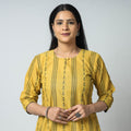Buy Jacquard Cotton Long kurta for Women
