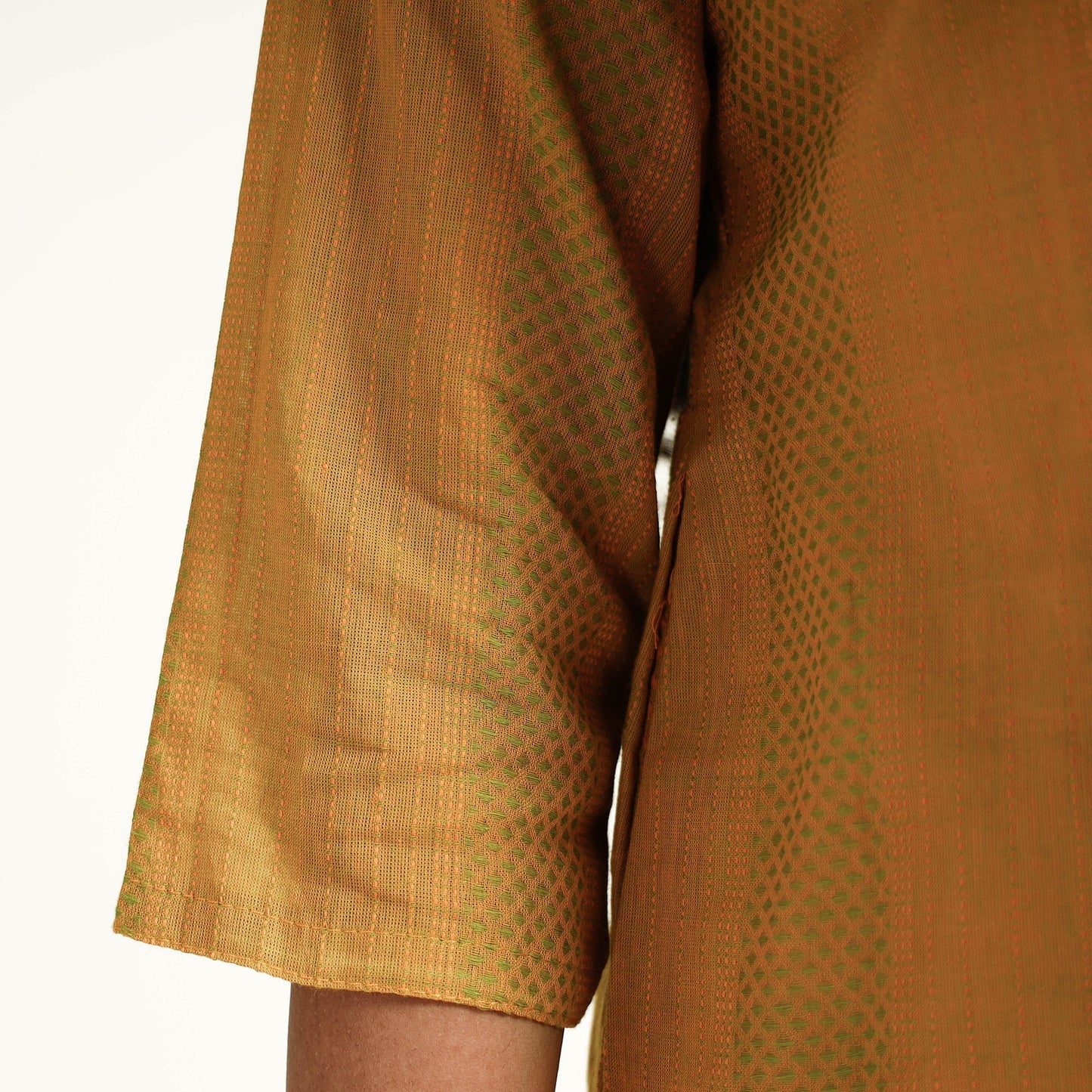 Buy Jacquard Cotton Long Kurta for Women