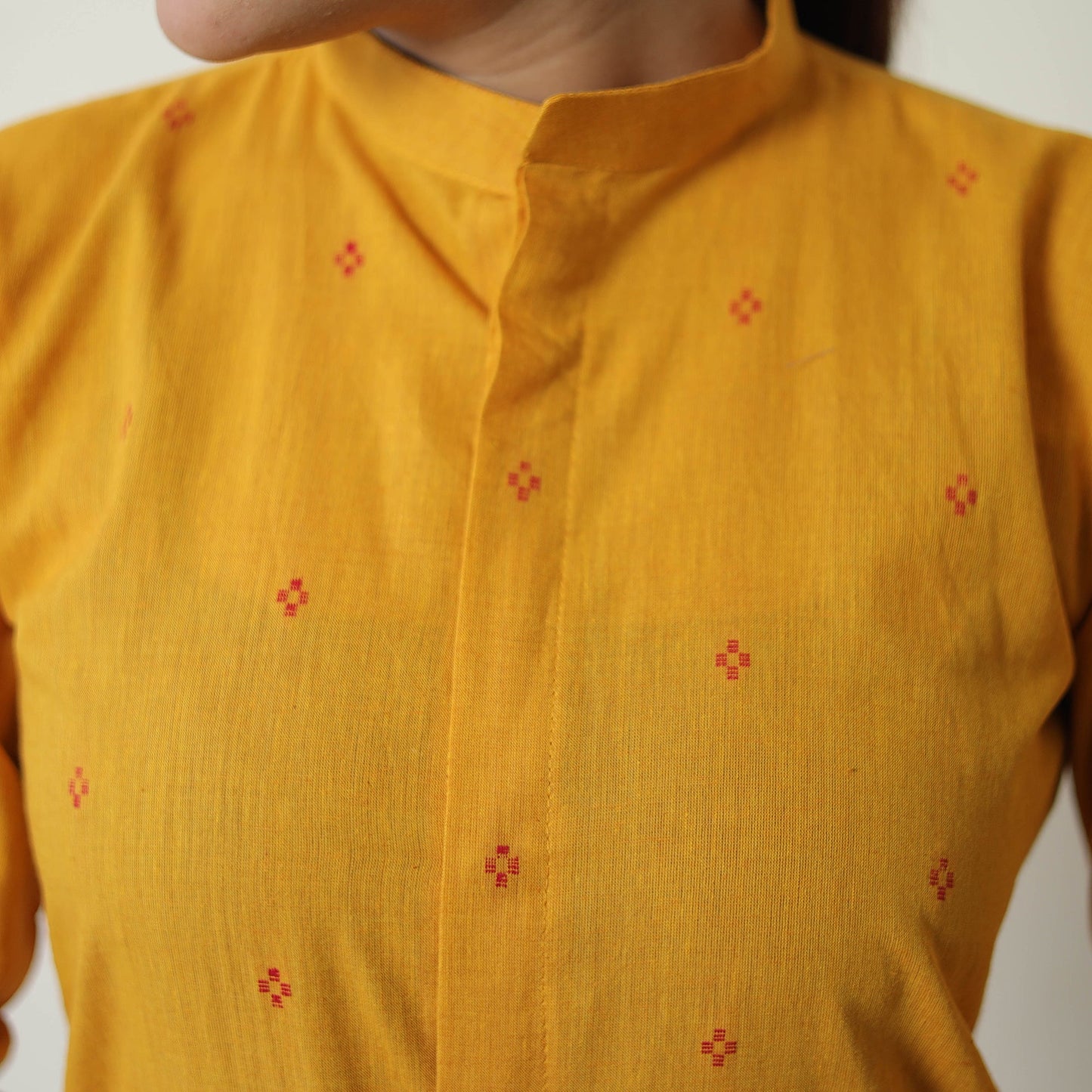  Yellow Jacquard Cotton Co-Ord Set Online at iTokri.com