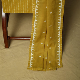 Jacquard embroidered cotton 3pc unstitched dress material