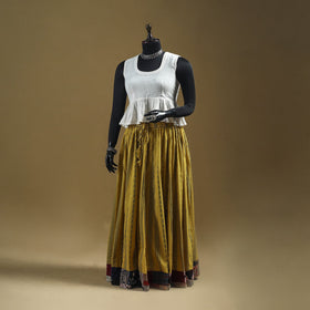 Jacquard patchwork 24 kali cotton long skirt 30