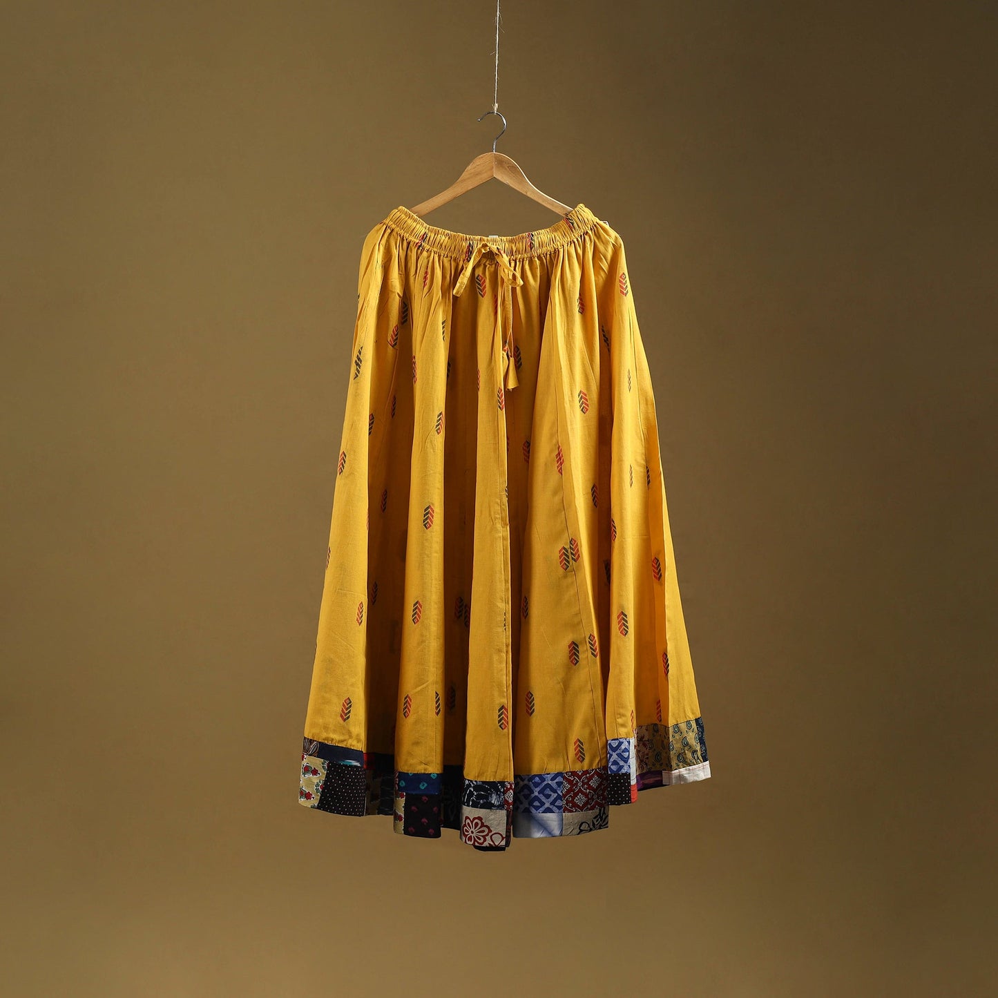 Jacquard patchwork 24 kali cotton long skirt 32