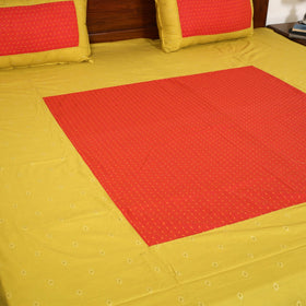  Jacquard Patchwork Cotton Double Bed Cover with Pillow Covers (108 x 83 in) 23 Online at iTokri.com