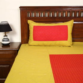  Jacquard Patchwork Cotton Double Bed Cover with Pillow Covers (108 x 83 in) 23 Online at iTokri.com