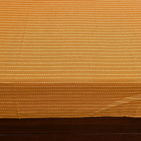 Yellow Jacquard with Sanganeri Patch Cotton Bedsheet Set