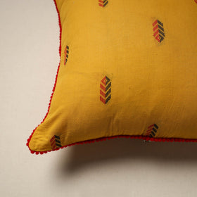 Jacquard weave cotton cushion cover 01 - handcrafted