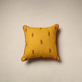 Jacquard weave cotton cushion cover 01 - handcrafted