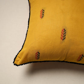 Jacquard weave cotton cushion cover 02 - handcrafted