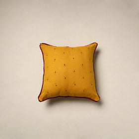 Jacquard weave cotton cushion cover 03 - handcrafted