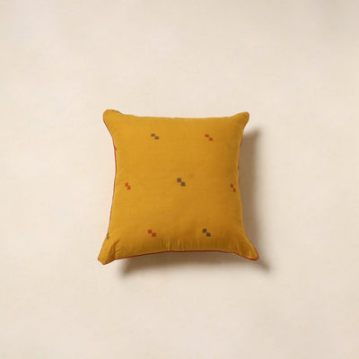 Yellow - jacquard weave cotton cushion cover 12