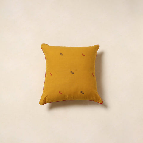 Yellow - jacquard weave cotton cushion cover 12