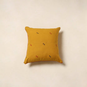 Yellow - jacquard weave cotton cushion cover 12