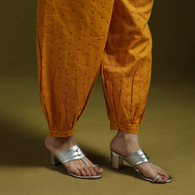 Jacquard weave cotton elasticated afghani salwar 02