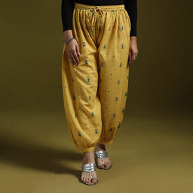 Jacquard weave cotton elasticated afghani salwar 06