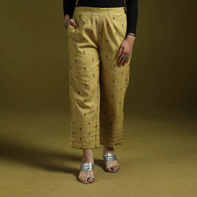 Jacquard weave cotton elasticated pant 21 - handcrafted