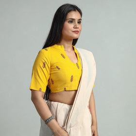 Buy Jacquard Weave Cotton Stitched Blouse