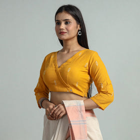 Buy Jacquard Weave Cotton Stitched Blouse 08 Online at iTokri.com