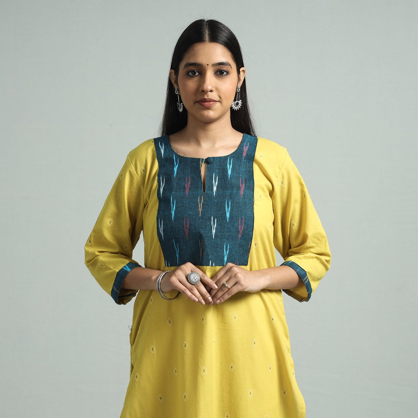 jacquard kurta