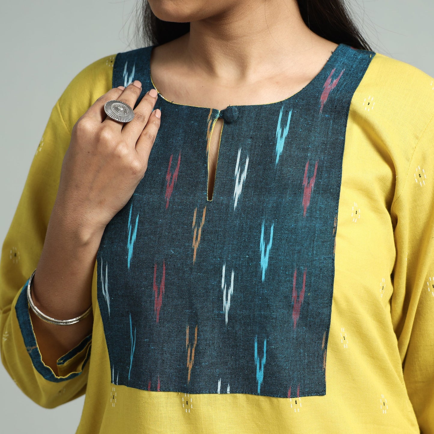 jacquard kurta