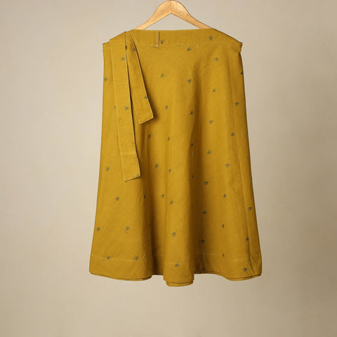 Jacquard weave cotton wrap around skirt 03 - handcrafted