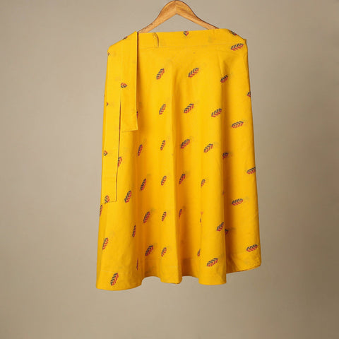 Jacquard weave cotton wrap around skirt 11 - handcrafted