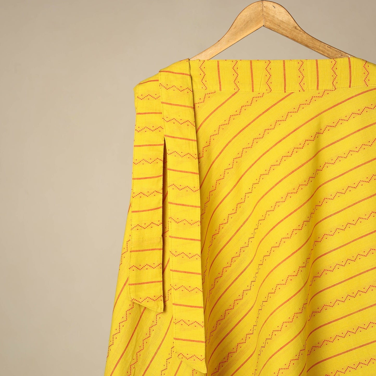 Jacquard weave cotton wrap around skirt 17 - handcrafted