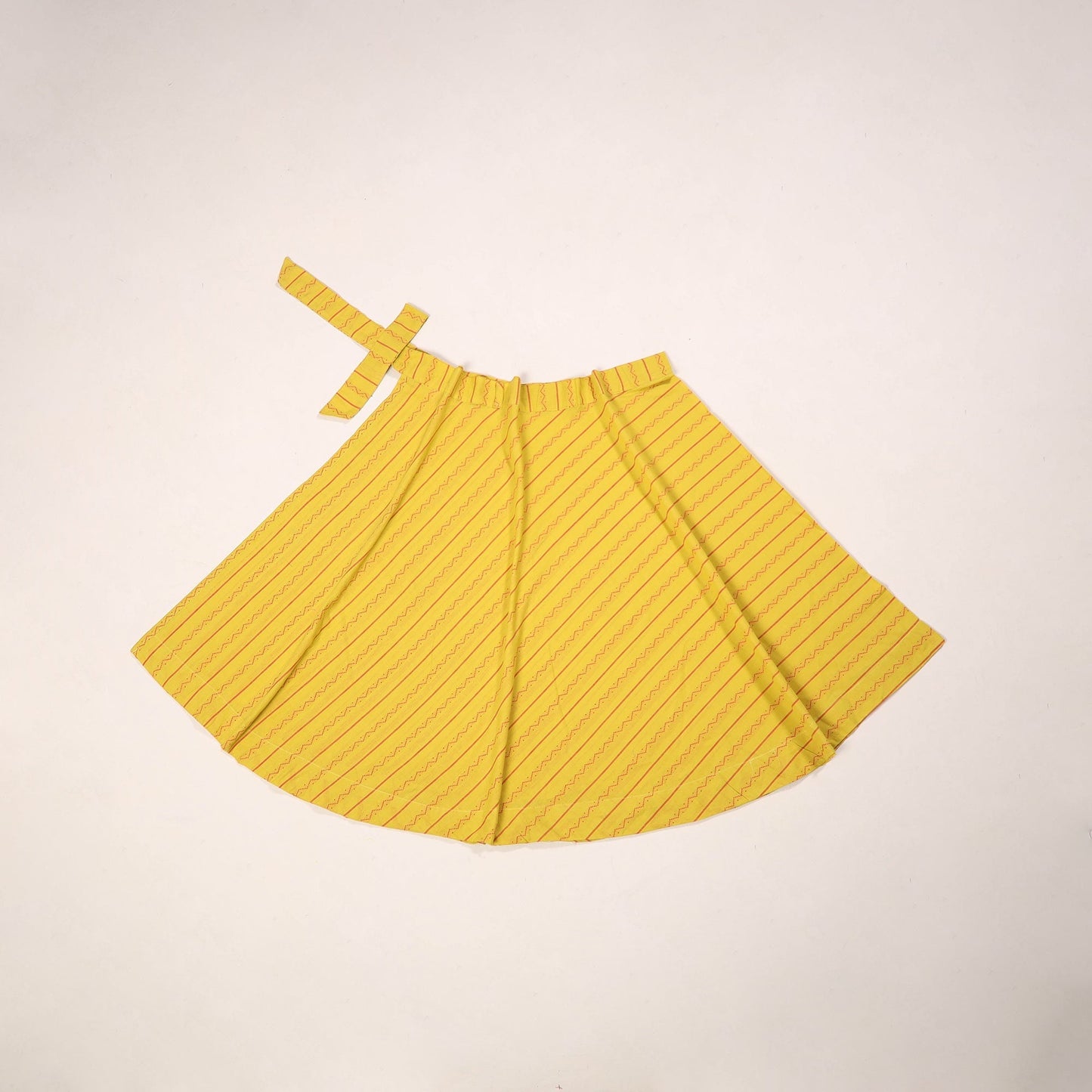 Jacquard weave cotton wrap around skirt 17 - handcrafted