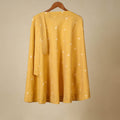 Yellow - jacquard weave cotton wrap around skirt 31