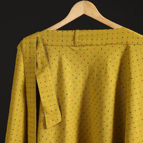 Jacquard weave cotton wrap around skirt 32 - handcrafted