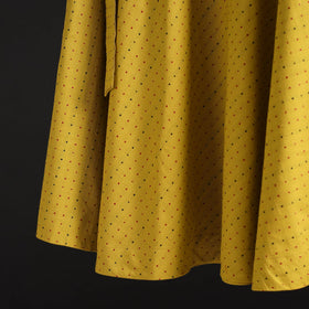 Jacquard weave cotton wrap around skirt 32 - handcrafted