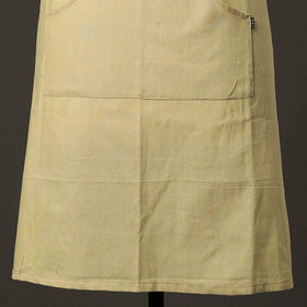 Yellow Jacquard Weaving Cotton Apron with Pocket 