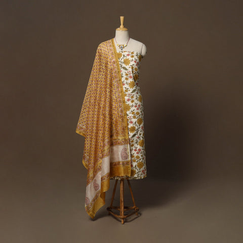 Jaipur print cotton 2pc unstitched dress material