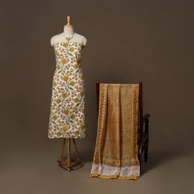 Jaipur print cotton 2pc unstitched dress material