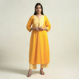 Jaipur Printed Kurta with Palazzo & Dupatta Set
