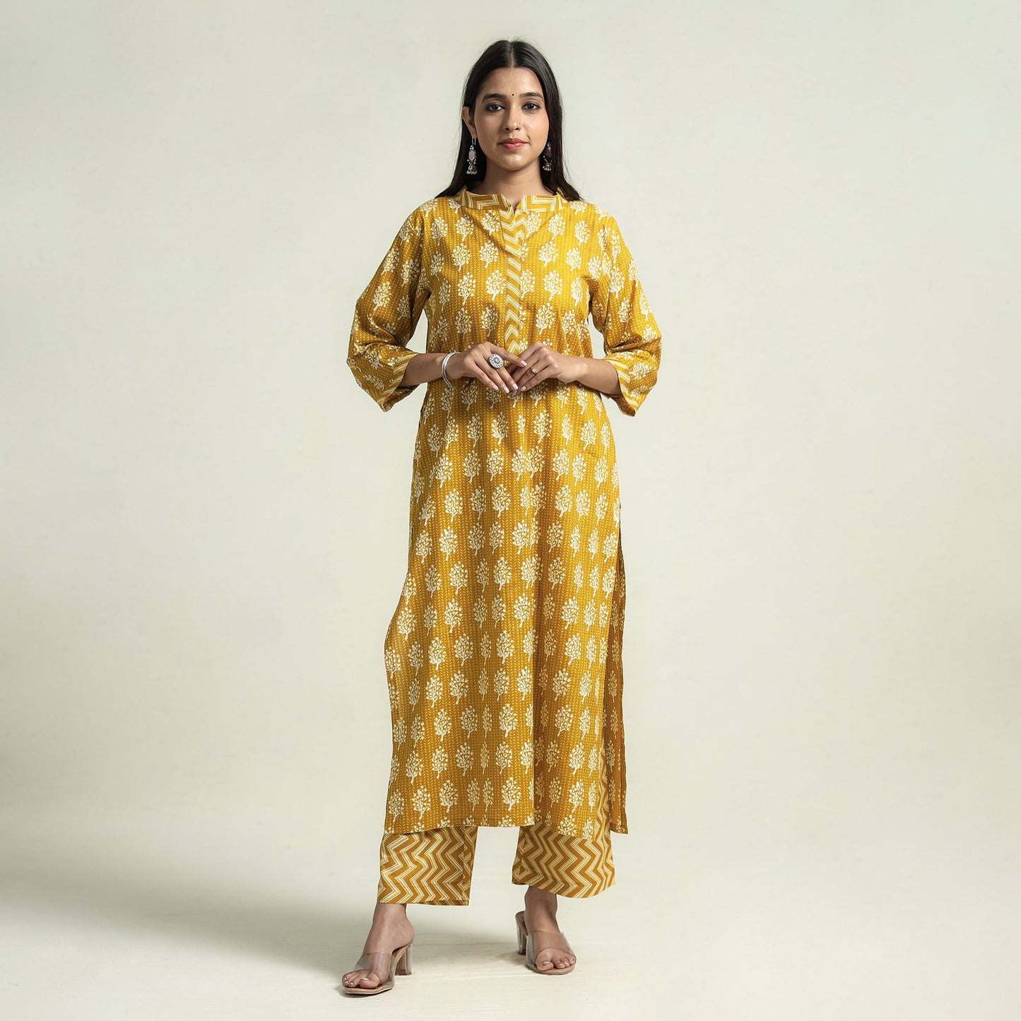 Jaipur Kurta with Palazzo & Dupatta Set